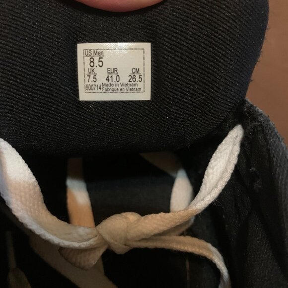 Vans Ward Low Top Black & White Suede/Canvas Sneakers Mens Size 8.5 - Picture 7 of 10